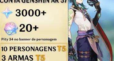 Conta Ar 57 End Game 10 5 Star 3 Armas 5 Star Genshin Impact