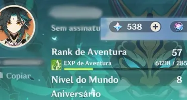 Conta Ar 57 End Game 10 5 Star 3 Armas 5 Star Genshin Impact