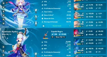 Conta Ar 57 End Game 10 5 Star 3 Armas 5 Star Genshin Impact
