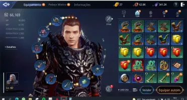 MIR4 GUERREIRO LVL 60 - 66K POWER SA72