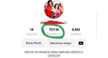 Vendo perfil no TikTok com aproximadamente 800mil seguidores