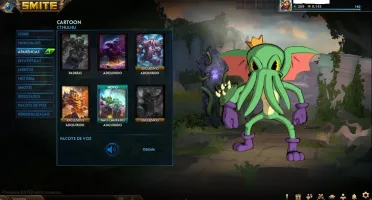Conta smite, lvl 160, 8 skins T5, 3x Master, 1.244 skins