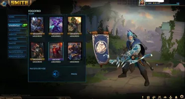Conta smite, lvl 160, 8 skins T5, 3x Master, 1.244 skins