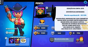 Conta Brawl Stars 2019 RARA