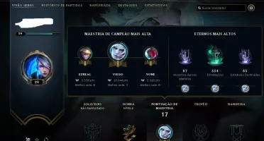 CONTA UNRANKED LEVEL 30 - UPADA SEM BOT.