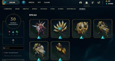 CONTA LEAGUE OF LEGENDS SEASON 2, FULL CHAMPIONS, 348 SKINS+