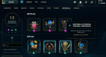 CONTA LEAGUE OF LEGENDS SEASON 2, FULL CHAMPIONS, 348 SKINS+