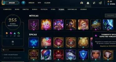 CONTA LEAGUE OF LEGENDS SEASON 2, FULL CHAMPIONS, 348 SKINS+