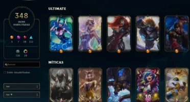 CONTA LEAGUE OF LEGENDS SEASON 2, FULL CHAMPIONS, 348 SKINS+