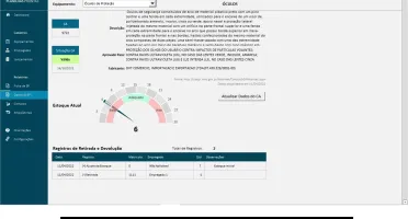 Planilha Controle de Estoque de EPI e Emissão Ficha de EPI