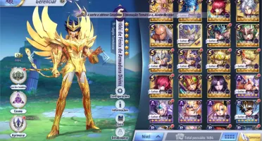 Conta EndGame SAINT SEIYA AWAKENING A68 LV 70 (Gato full)