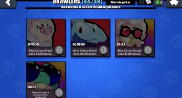 Conta brawl stars 44 brawlers quase tudo full