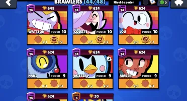 Conta brawl stars 44 brawlers quase tudo full