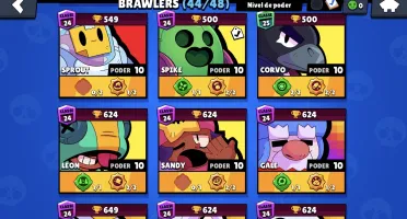 Conta brawl stars 44 brawlers quase tudo full