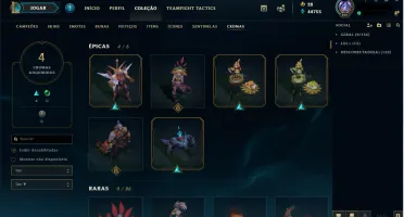 Conta Diamante MMR alto 72 skins, level 221, todos os champs