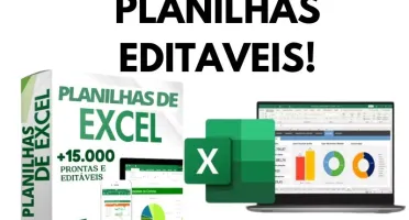 Pack +15.000 Planilhas Prontas Editáveis + Curso Bônus