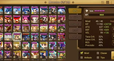 Conta Summoners wars