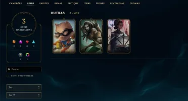 Conta lol level 30 unranked