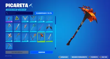 Conta Fortnite as melhores skins do jogo