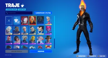 Conta Fortnite as melhores skins do jogo