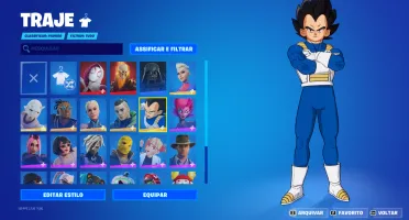 Conta Fortnite as melhores skins do jogo