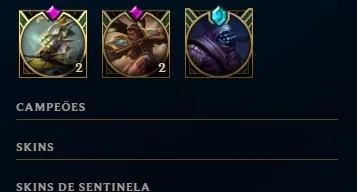 CONTA LOL 54 CHAMPS E 13 SKINS