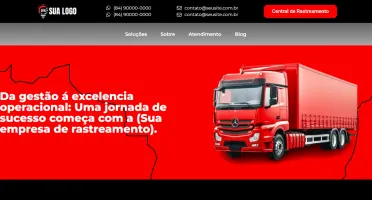 Landing page para empresa de rastreamento veícular - 2024