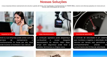 Landing page para empresa de rastreamento veícular - 2024