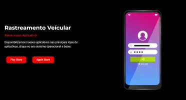 Landing page para empresa de rastreamento veícular - 2024