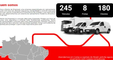 Landing page para empresa de rastreamento veícular - 2024