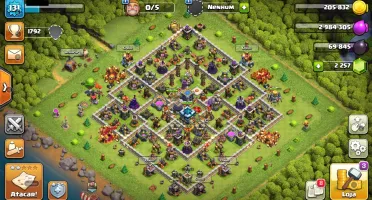 CONTA CLASH OF CLANS CV 13 BRABA !!!!