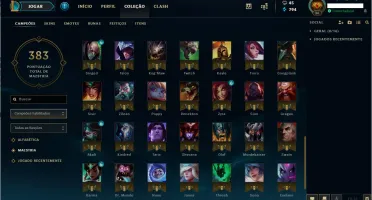 Conta Prata 3 SOLO/ FLEX C/ BORDA GOLD + 90 CHAMP + 27 SKINS