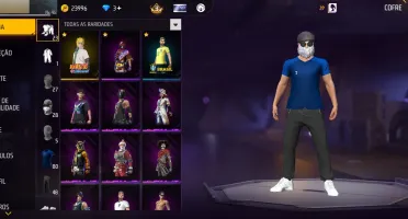 Conta Free fire - 2018 com BARBINHA