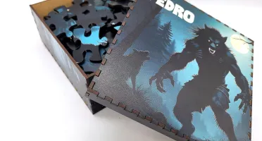 Quebra-cabeça Lobisomem MDF 100 Peças com Caixa
