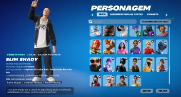 Conta de Fortnite para PC com muitas skins