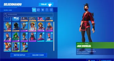 Conta Fortnite com john wick picareta minty e outras skins
