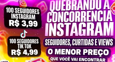 Seguidores Instagram e TikTok | Pacotes de 100 a 1.000+