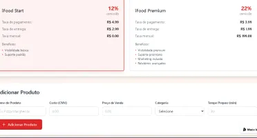 Planilhas de precificação ( Ifood, ML, Negocios...)