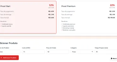 Planilhas de precificação ( Ifood, ML, Negocios...)