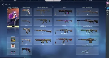 Conta valorant platina 3 com skins