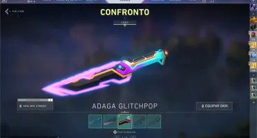 CONTA VALORANT COM 4 FACAS E 3 COLEÇÕES COMPLETAS