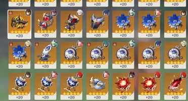 Conta SA Genshin Impact 8 personagens 5* + 6 armas 5* AR56
