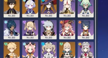 Conta SA Genshin Impact 8 personagens 5* + 6 armas 5* AR56