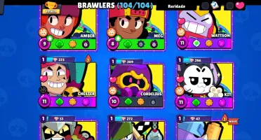 105 MIL TROFÉUS! Conta Brawl Stars Completa com 104 Brawlers