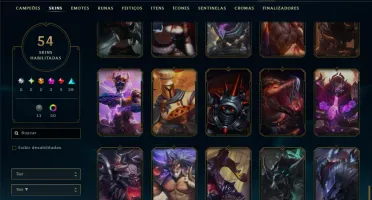 Esmeralda 2 com 100 Champs e 54 Skins +3 Prestigios