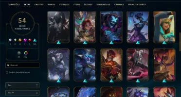 Esmeralda 2 com 100 Champs e 54 Skins +3 Prestigios