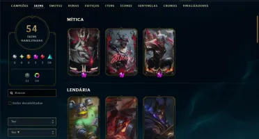 Esmeralda 2 com 100 Champs e 54 Skins +3 Prestigios
