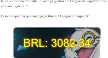 Conta LOL 2015