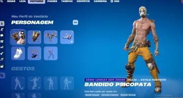 Conta Fortnite + Skin Psicopata + Jogo Base Borderlands 3