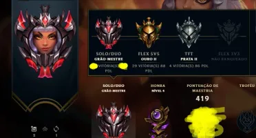 Conta Grão Mestre - EMOTE CHALLENGER